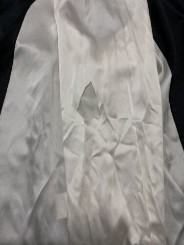 Alice + Olivia Women's Black Silk Colorblock Collared Willa Blouse Top Size XL - Picture 4 of 5