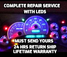 2003-2006 HUMMER H2 INSTRUMENT CLUSTER FULL REPAIR SERVICE GAUGES/LED UPGRADE