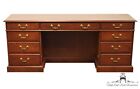 Bernhardt Furniture Banded Mahogany Traditional Style 72" Executive Office De.
