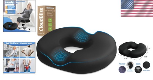 Tragbares Memory Foam Donut Kissen Kissen - Steißbein Schmerzlinderung & Hämorrhoiden - Bild 2 von 9