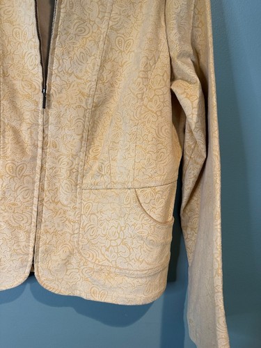 Cottagecore VTG Floral Blazer L Lightweight Jacket Fairycore Boho Aesthetic Y2K - Picture 6 of 9