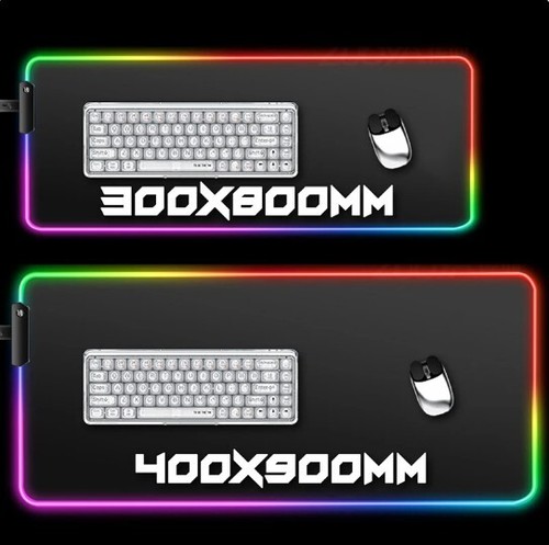 OUIO RGB/LED Mauspad XXL in verschiedenen Varianten/Farben/Motive - Bild 5 von 24