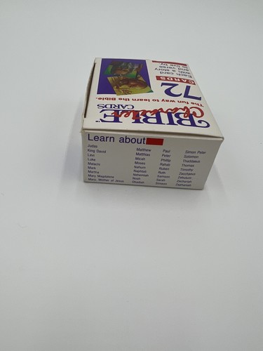 Vintage 1990 Bibel Figurenkarten Bibel Lernkarten.  Lehrerquiz 72 Karten - Bild 5 von 9