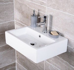 Details About Extra Large Rectangle Basin Counter Top Basin White Ceramic