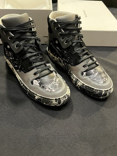 RARO BALENCIAGA MÁRMOL ESTAMPADO CUERO ZAPATILLAS ZAPATOS PARA HOMBRE 40 US 7 TODO AUTÉNTICO - Imagen 21 de 24