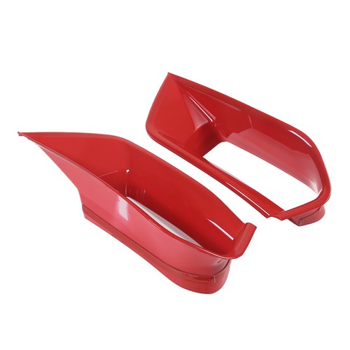 Red Front Bumper Splitter Intake Radiator Vent Cover For Corvette C7 2014-19 Z06 - Picture 3 of 7