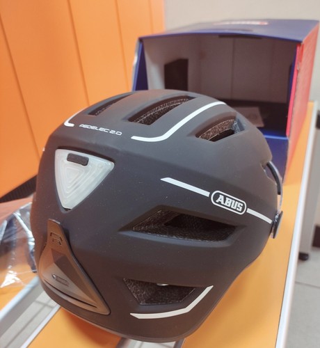 Helm ABUS Pedelec 2.0 ACE velvet black matt NEU Licht, Regenhaube, Ohrenschützer - Bild 4 von 5