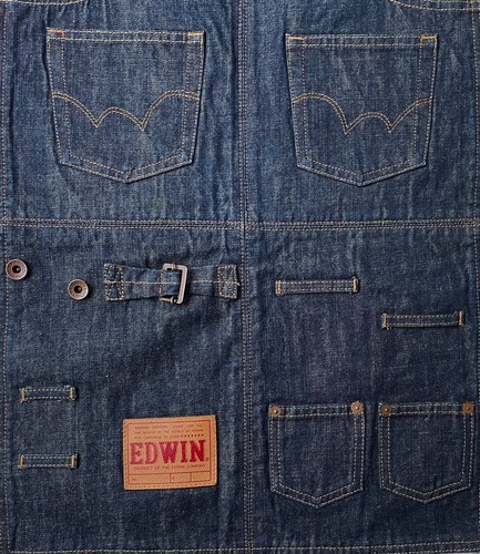 Edwin Tool Kit Japanese 13.5oz Granite Denim I024249 Blue Rinsed - Picture 4 of 10