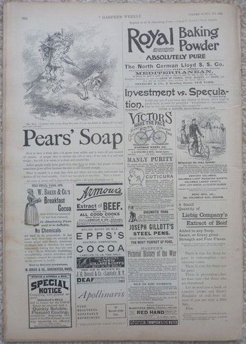 1892 Harper's Weekly Journal Magazine March 12, Boston, New York, Ski Jumping - Picture 14 of 14