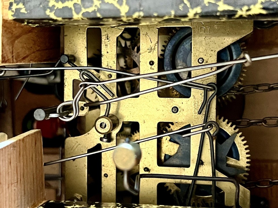 Vintage Black Forest One Day Cuckoo Clock 2 Weights West Germany Not