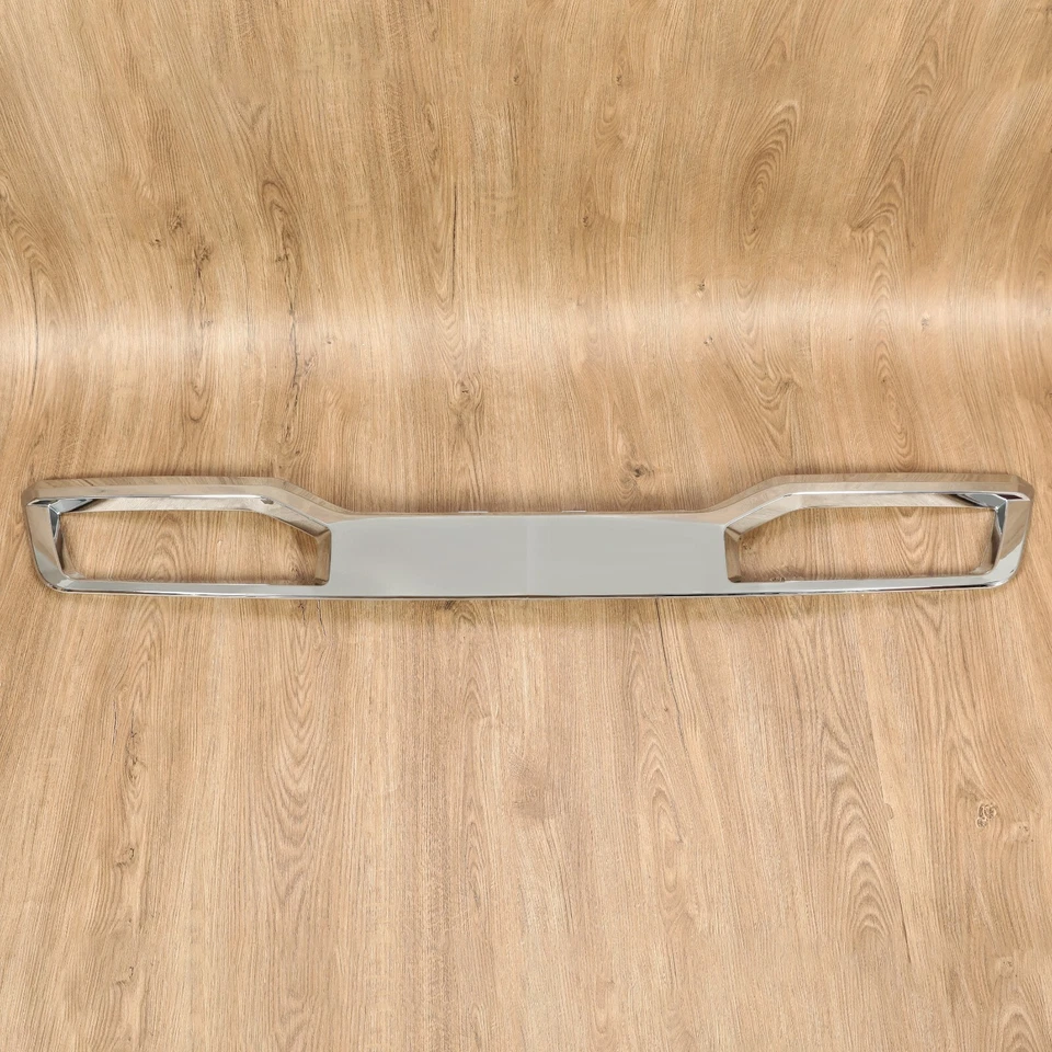 Parachoques delantero cromado para Chevrolet Silverado 1500 2019-2021 placa de deslizamiento moldura inferior Foto 3 de 4