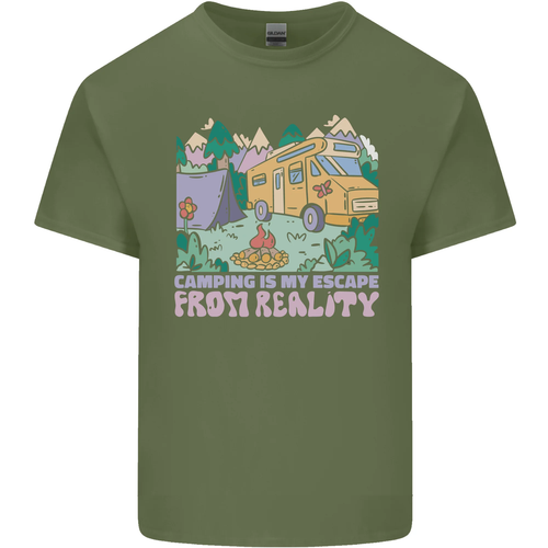 Camping is My Escape From Reality Wohnwagen Herren Baumwolle T-Shirt Tee Oberteil - Bild 54 von 97