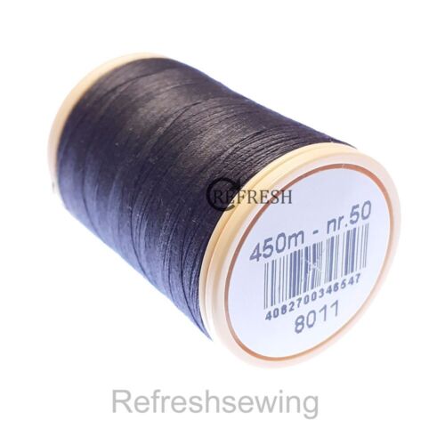 Coats Cotton 450m spool 100% Pure Mercerised Nr50 BUY 6 And Have FREE Delivery - Picture 20 of 25