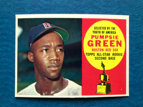 1960 Topps Baseball Card Pumpsie Green #317 (NM)
