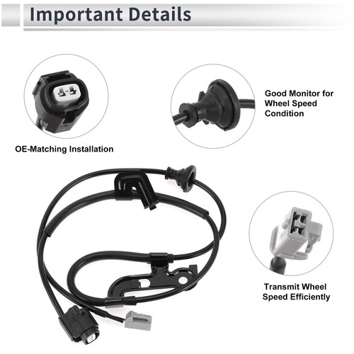 ABS Wheel Speed Sensor No.89516-33020 for Toyota Camry 2002-2006 1 Pcs Rear Left - Picture 4 of 7