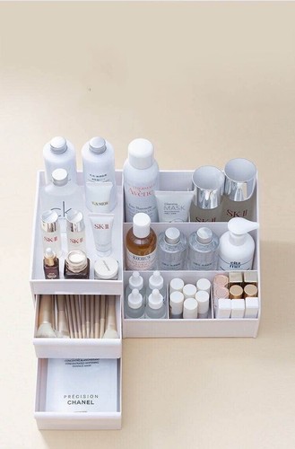 Organizador de maquillaje acrílico premium con cajones organizador cosmético caja de almacenamiento - Imagen 4 de 11