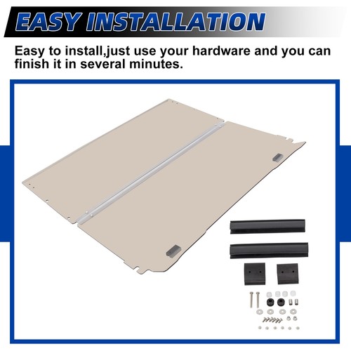 For 1994-2014 EZGO TXT & Medalist Tinted Golf Cart Folding Windshield Windscreen - Bild 8 von 13