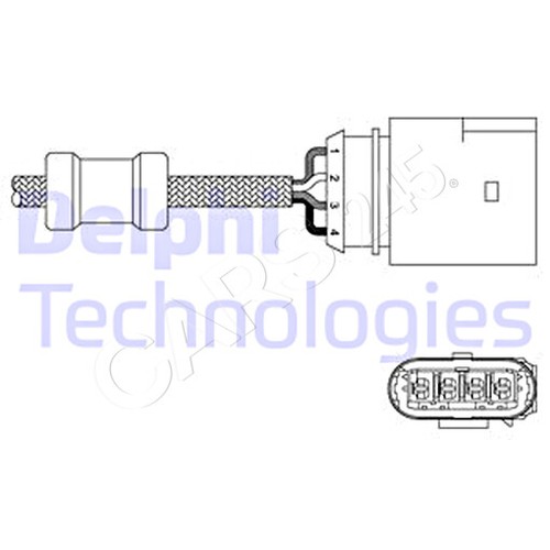 Lambda Sensor DELPHI Fits VW SKODA AUDI Bora Golf Mk4 New Beetle A3 06A906262K - 第 1/1 張圖片
