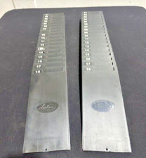 **LOT OF 2**LATHEM EXPANDABLE TIME CARD RACK HOLDER WITH WALL MOUNT 18 SLOT