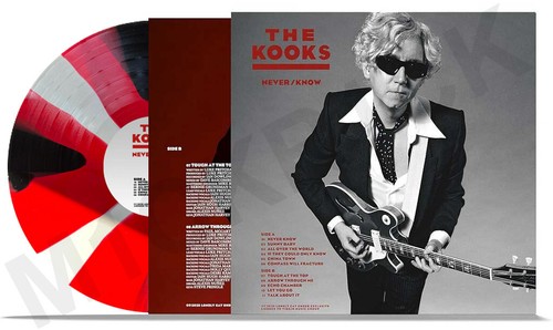 The Kooks - Never/Know *Red/White/Black Vinyl - 750 Numbered Copies - In Hand*. - Picture 3 of 4