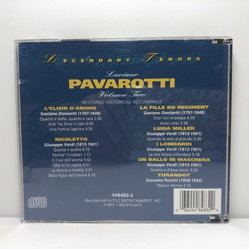 Luciano Pavarotti : Legendary Tenors-Greatest Hits Vol. 1 & 2, (1993, CD) - Picture 6 of 7