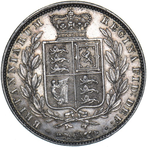 1846 Halfcrown - Victoria British Silver Coin - Very Nice - Picture 2 of 2