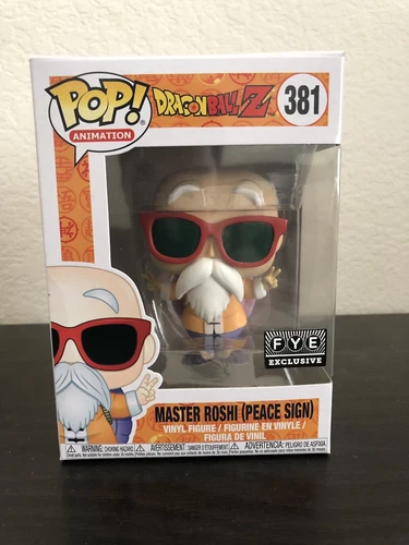 Funko Pop! Maestro Roshi (signo de paz) #381 ¡Exclusivo para ti! Nuevo en caja