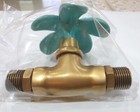 New Green Plumeria Spigot Brass Garden Basin Stop Valve Vintage Water Home Decor
