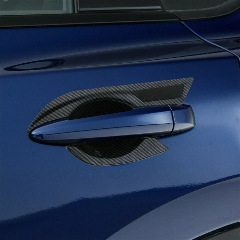 Cubierta de tazón de manija de puerta de fibra de carbono 4X para Nissan Pathfinder 2024 2025 2026 Foto 3 de 4