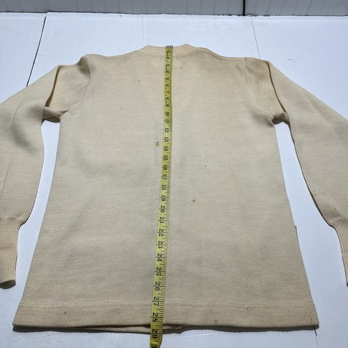 Vintage Letterman Runner Varsity Sweater Mens L 50’s Cardigan Button Dehen Wool - Picture 20 of 20