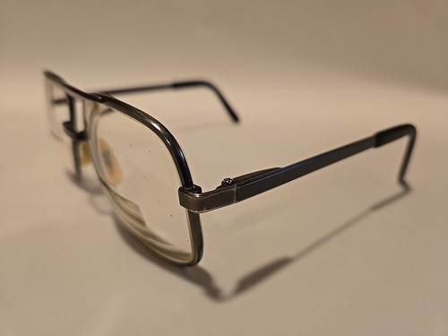 Gafas de aviador TITMUS TO-Z87 vintage 5 1/2 Gunmetal 56-18 gruesas, bisagras flexibles - Imagen 2 de 7