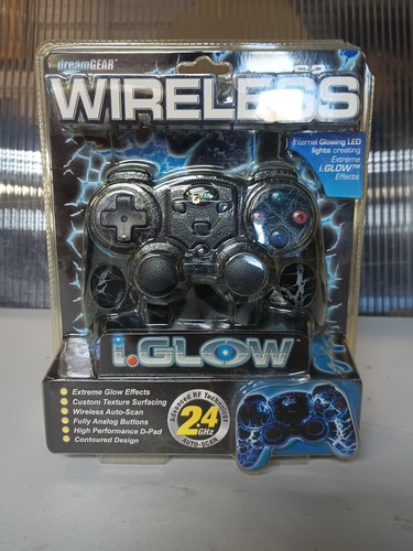 Dream Gear PS2 Controller Wireless Rumble Iglow Glow Effects Lightning - Picture 7 of 13