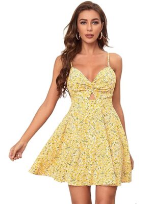 Women's Fit And Flare Mini Dress for Ladies party club dating travelling wear