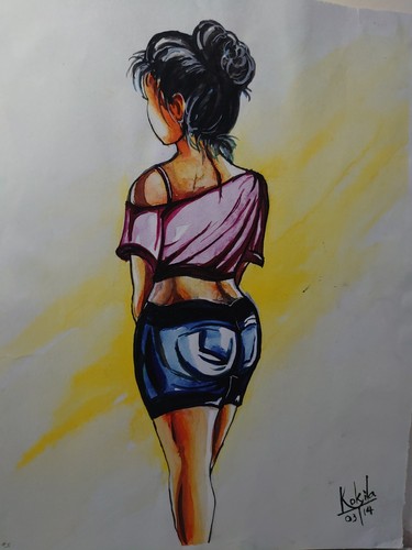 Water Colored Painting Solitude in Summer SriLanka Camel Paints On Premium Paper - Picture 8 of 10