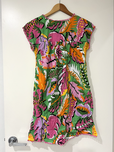 Gorman Women's Dress Hawaiian Floral Print Size Small Organic Cotton Size 8 - Picture 4 of 11