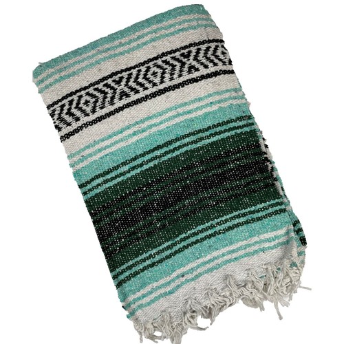 Coperta messicana in falso tessuto yoga tiro sarape coprisedile tappeto da lancio - Foto 11 di 15
