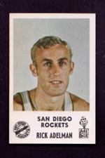 1968 Jack in the Box Rick Adelman RC NBA HOF San Diego Rockets Basketball Pick 1