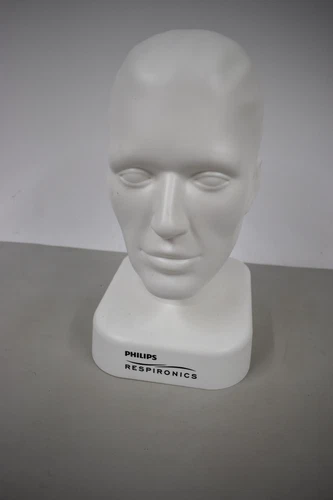 ResMed Medical Display Bust Sleep Apnea Respironics Mannequin Male Head Model