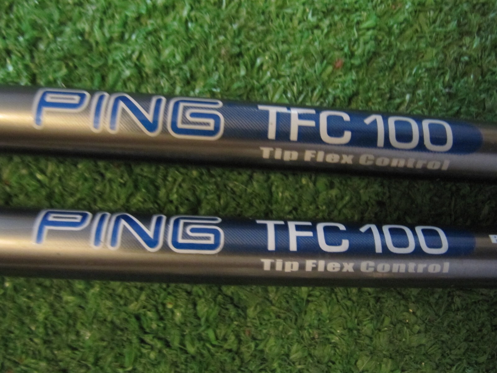 PING G2 GREEN DOT IRONS 4PW, PING TFC 100 REGULAR FLEX GRAPHITE SHAFTS