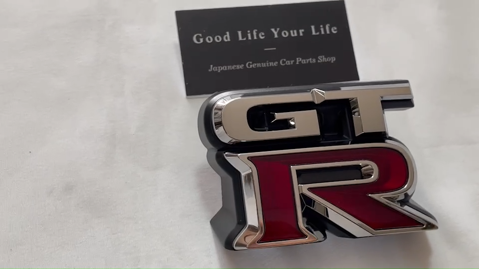 GT-R R35 GTR Front Grille Badge Emblem Nameplate Nissan Genuine