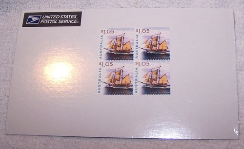 Australia Stamp - SAILING SHIPS Scott # 1729-1732 Blocks of 4 MNH (1999) - Picture 2 of 5