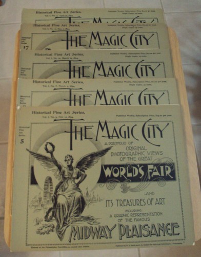 1893 'THE MAGIC CITY' Photo Views 'CHICAGO WORLD'S FAIR' Weekly Series LOT~(JC) - Bild 2 von 12
