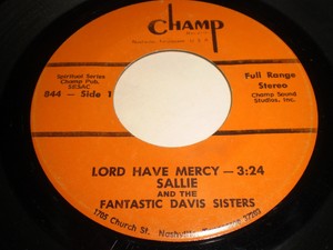 Sallie-And-The-Fantastic-Davis-Sisters-Lord-Have-Mercy-45-Black-Gospel