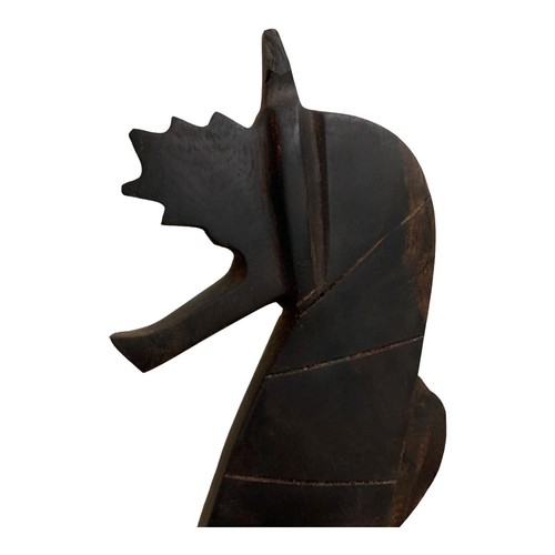¿Ébano tallado a mano vintage? Estatuilla de caballito de mar de madera mate escultura LEER** - Imagen 14 de 21