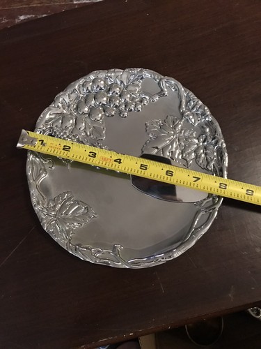 Arthur Court grape cheese tray and knife set NEW-8” Plate - Picture 6 of 6
