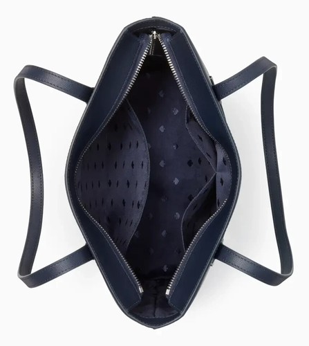 Kate Spade Daily Large Tote Saffiano Bag Navy Blue Purse K8213 NWT $359 MSRP - Foto 5 di 5