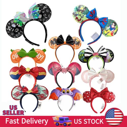 US stock Disney new Styles cartoon Parks Halloween lovely Minnie Ears Headband - Picture 3 of 231