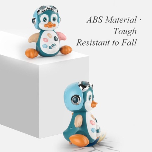 Baby Crawling Toys Musical Penguin Moving Dancing Toys with Light Tummy Time - Picture 12 of 12