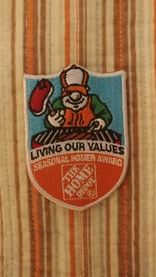 The Home Depot /"living our values/" Homer award iron on patch