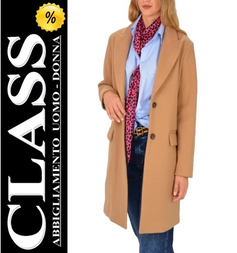 Cappotto Donna Maryley monopetto Mod. IB120/5C Cammello (-30%) - Picture 1 of 3